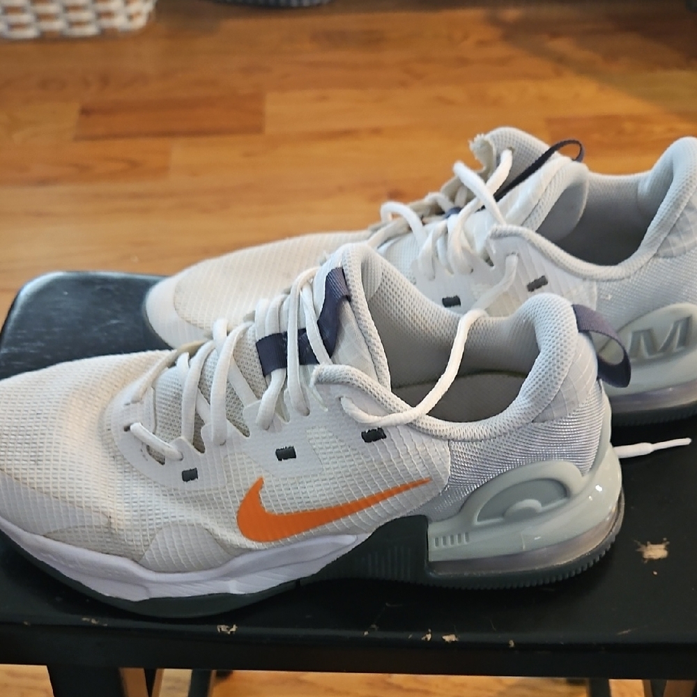 Nike White and Orange Sneakers